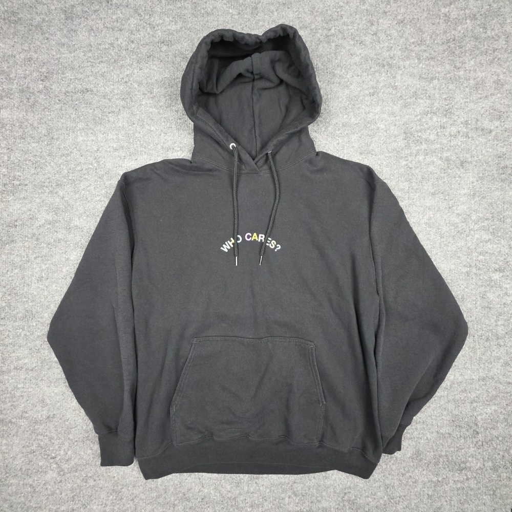 Rex Orange County Who Cares? Tour Merch Men's Large Black Spellout Graphic